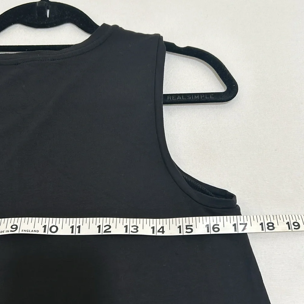 EILEEN FISHER WOMENS SWING TANK TOP SLEEVELESS BLACK OVERSIZED Sz XS - Picture 8 of 11